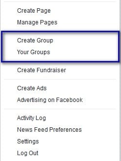 how to create facebook group