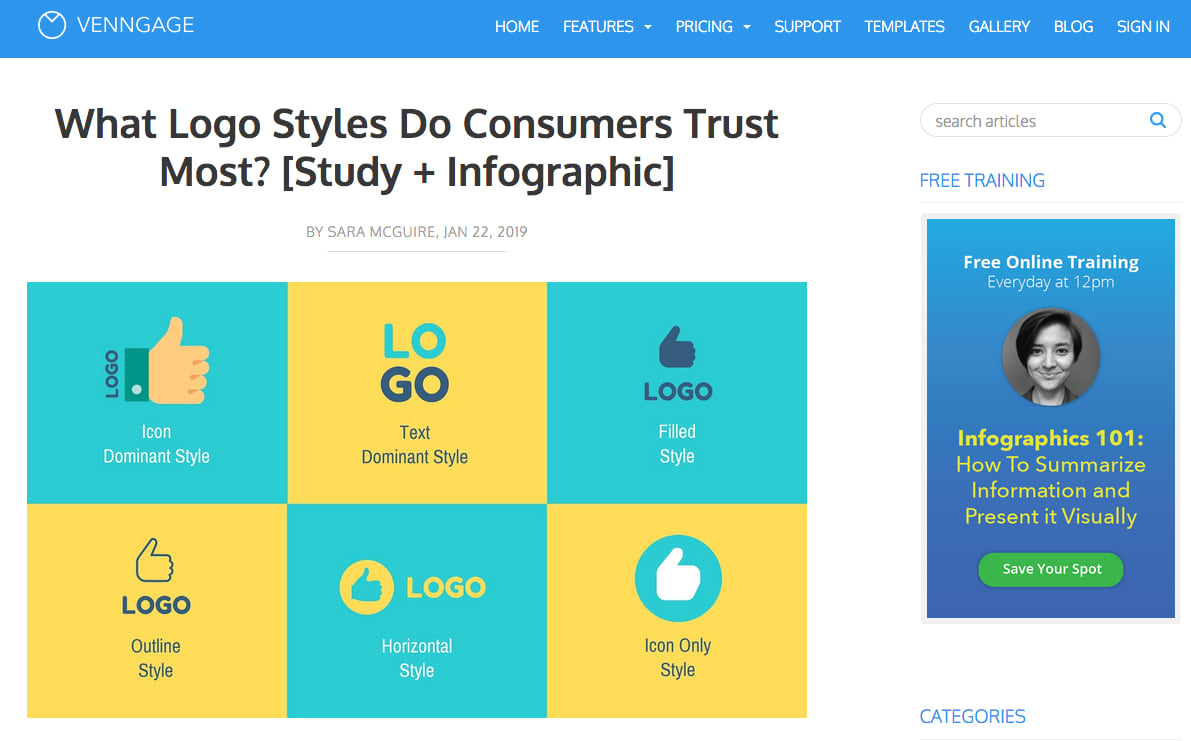 venngage logo infographic