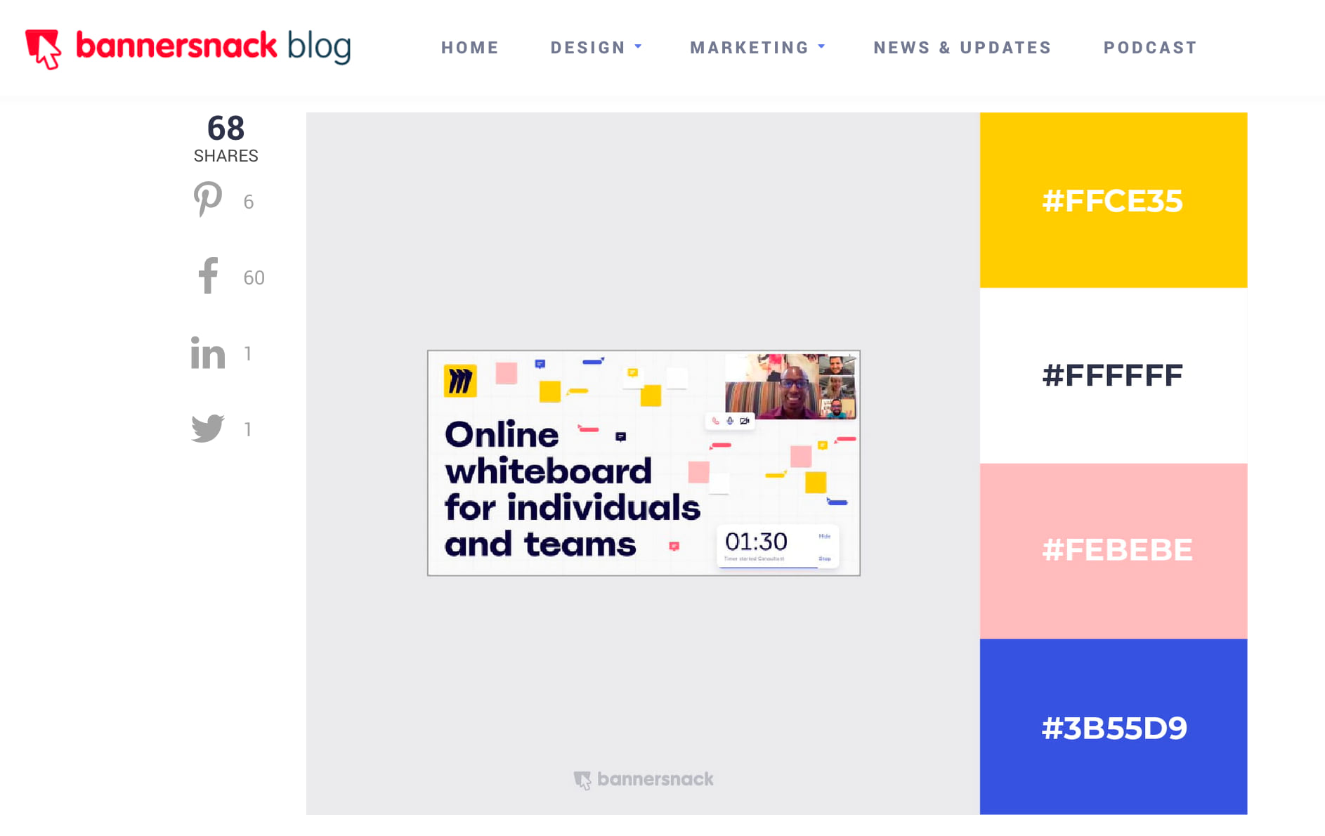 social media color combination