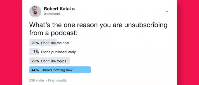 why people unsubscribe from podcasts